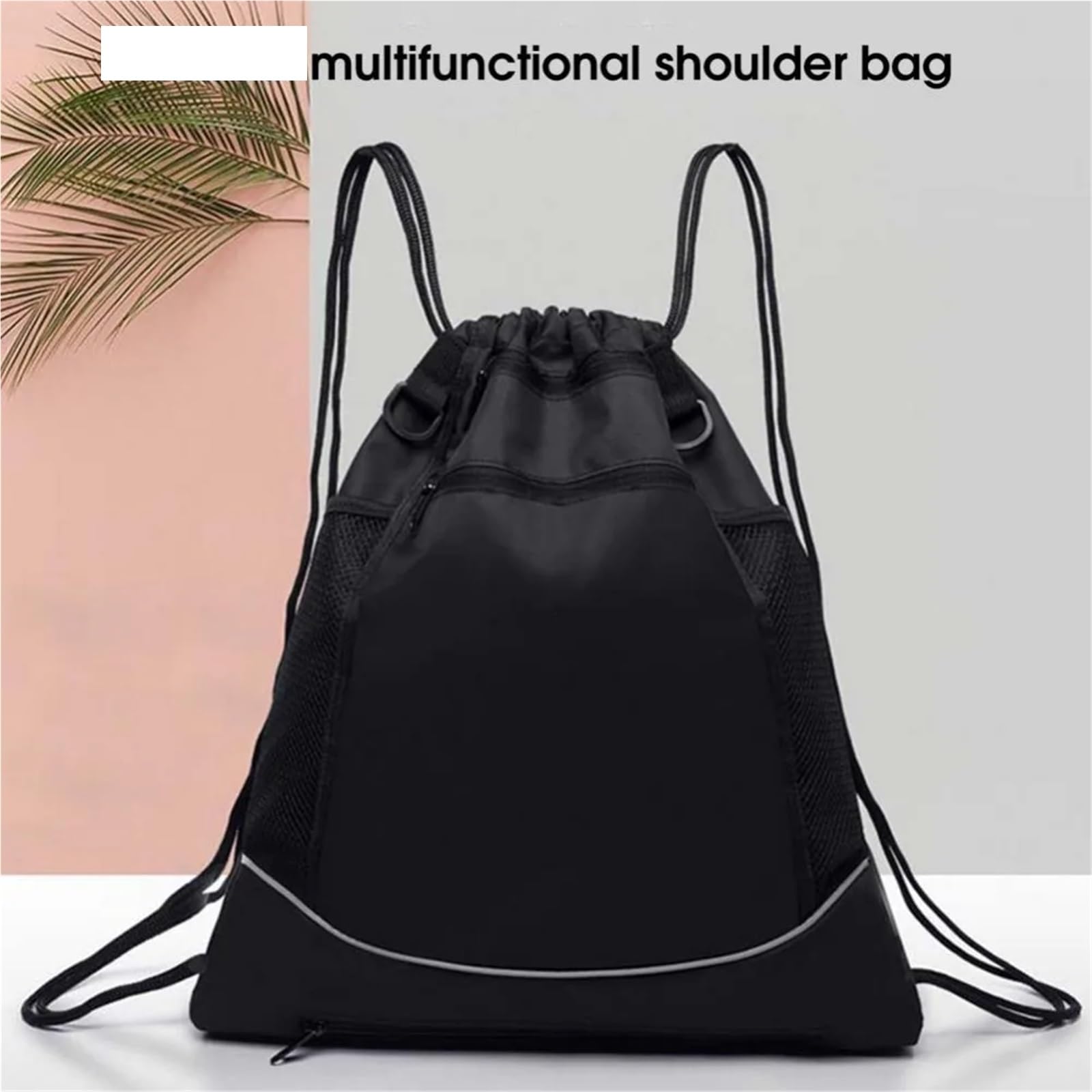 Basketball Tasche Tragbare Outdoor-Sport Basketball Fußball Volleyball Lagerung Rucksack Tasche Kordelzug Sport Ball Mesh Beutel