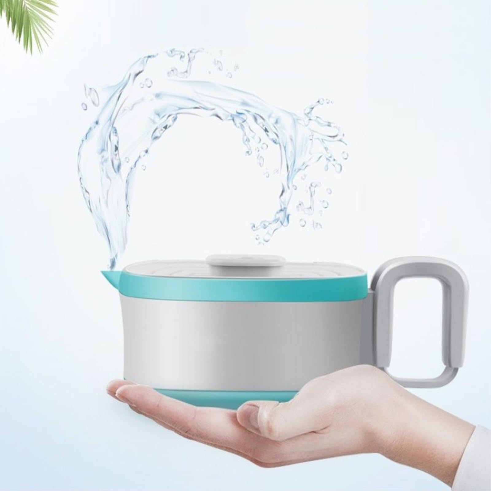 Bouilloire électrique Pliante en Silicone Bouilloire à ébullition Rapide de 800 ML adaptée réunions de Famille et Besoins de Boissons Chaudes du Bureau Bouteille d ' Eau de Voyage Portable