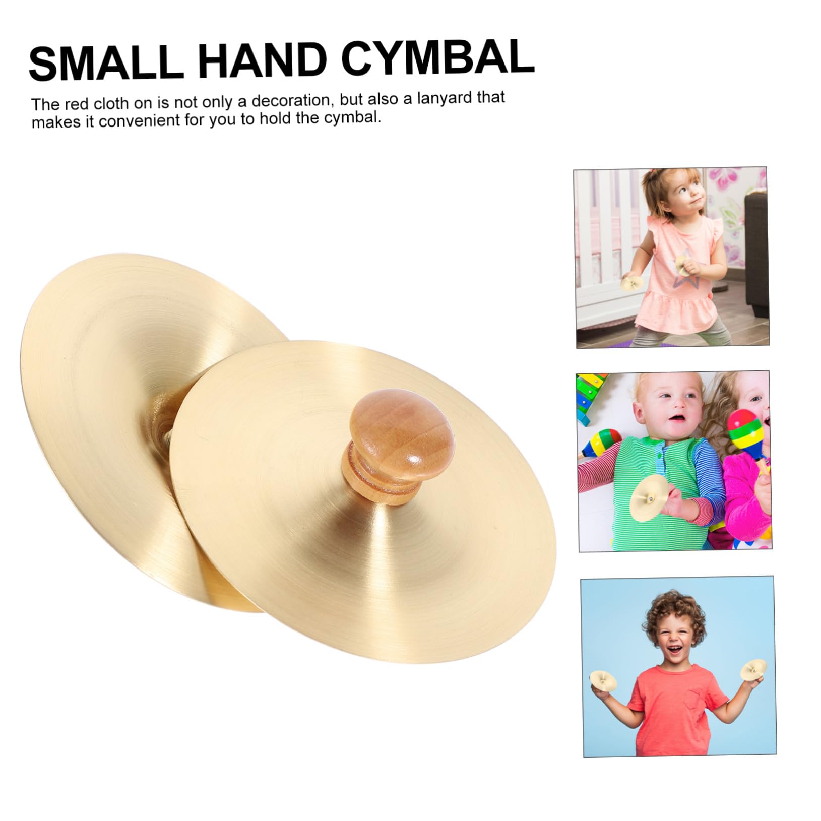 Cymbales à Doigts Musicales en Cuivre 9cm, Lot de 2