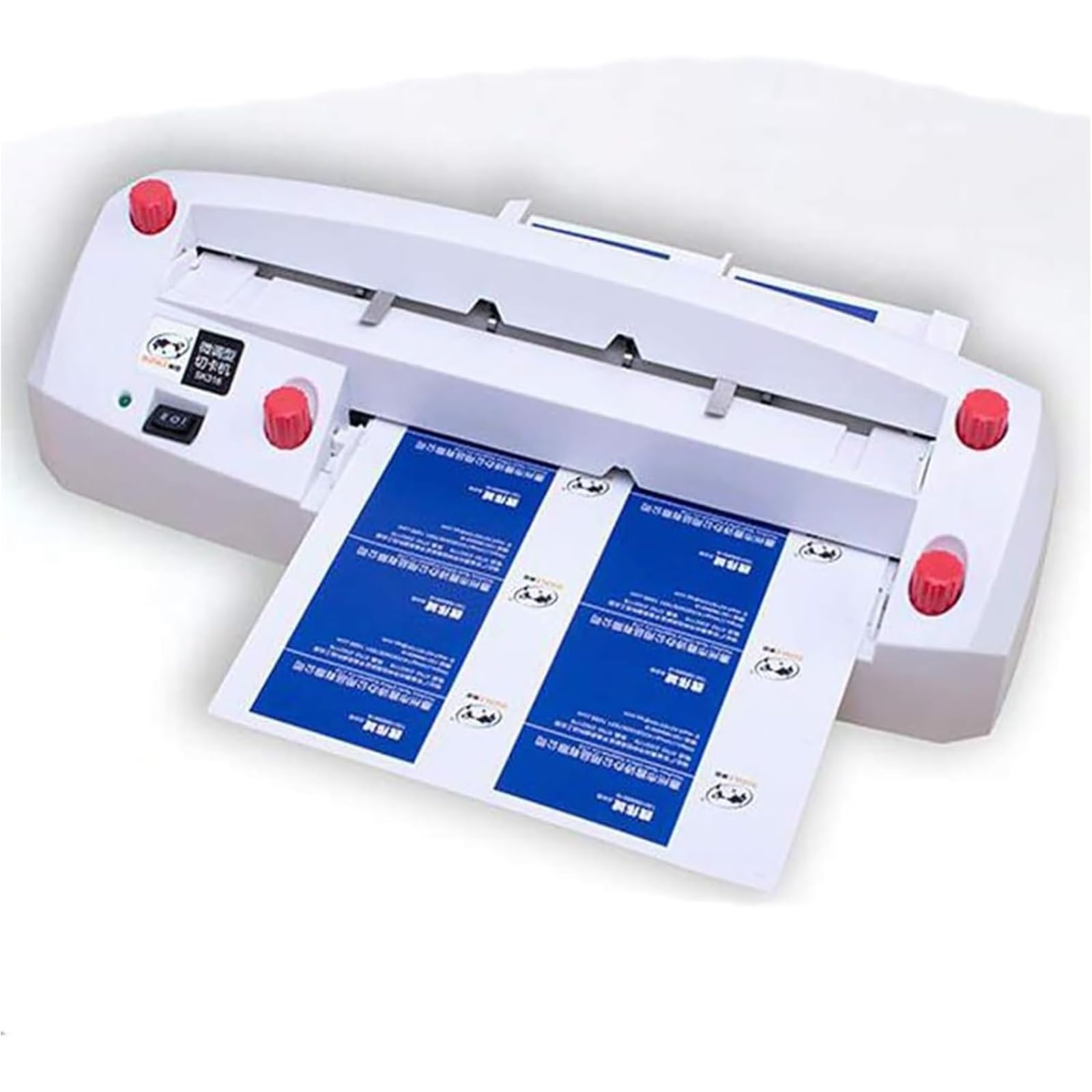 Cortador de Tarjetas de Visita, máquina de encuadernación automática, Cortador de Tarjetas eléctrico de alimentación automática, cortadora de Tarjeta De Nombre Ajustable for 3,5 "x 2"