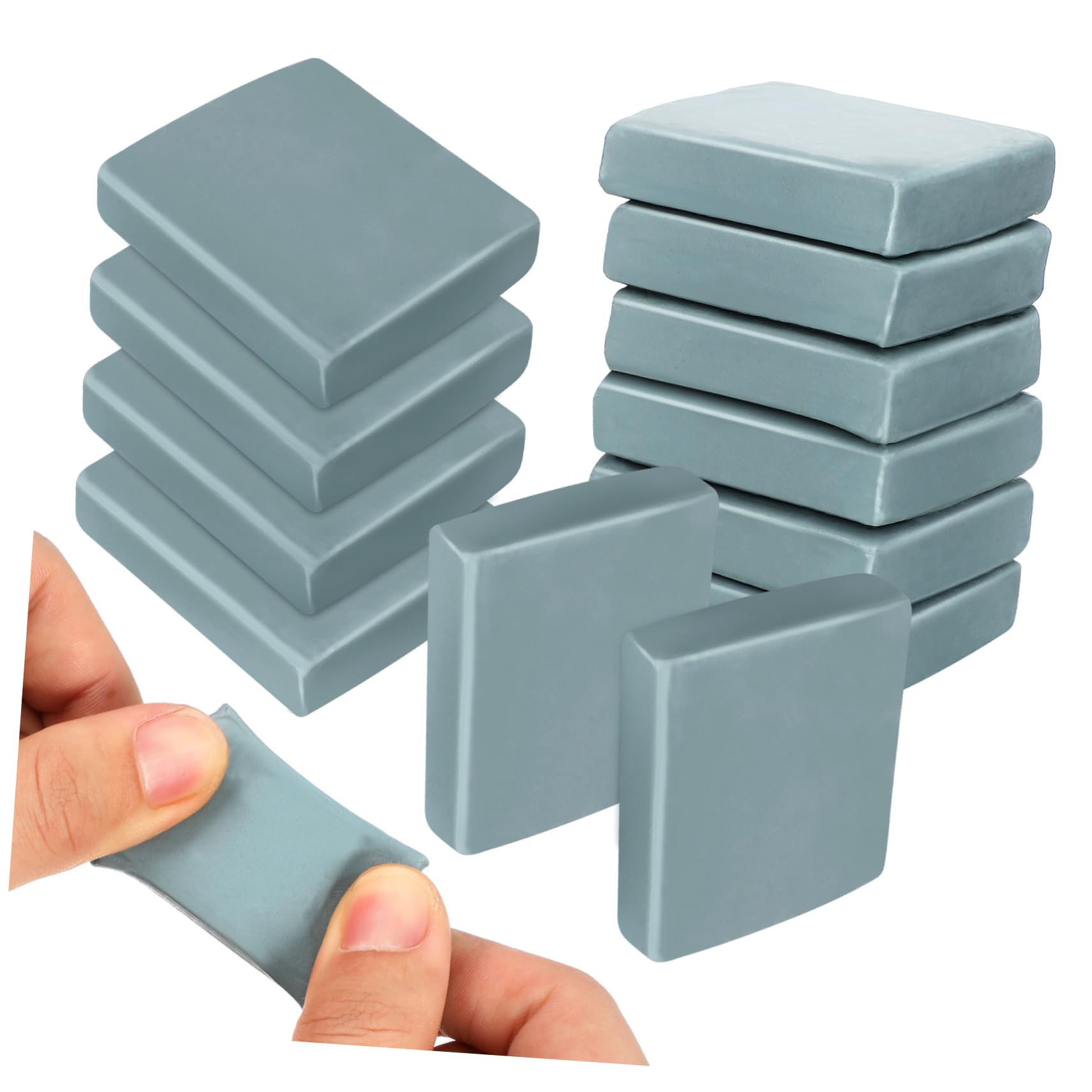 NUOBESTY 5 Sätze Radiergummi Block-radierer Gummiradierer Zum Zeichnen Klare Haarbänder Malradierer Klare Bänder Gummibänder Formbar Löschschild Löschen Plastilin Blue 12 Stück * 5