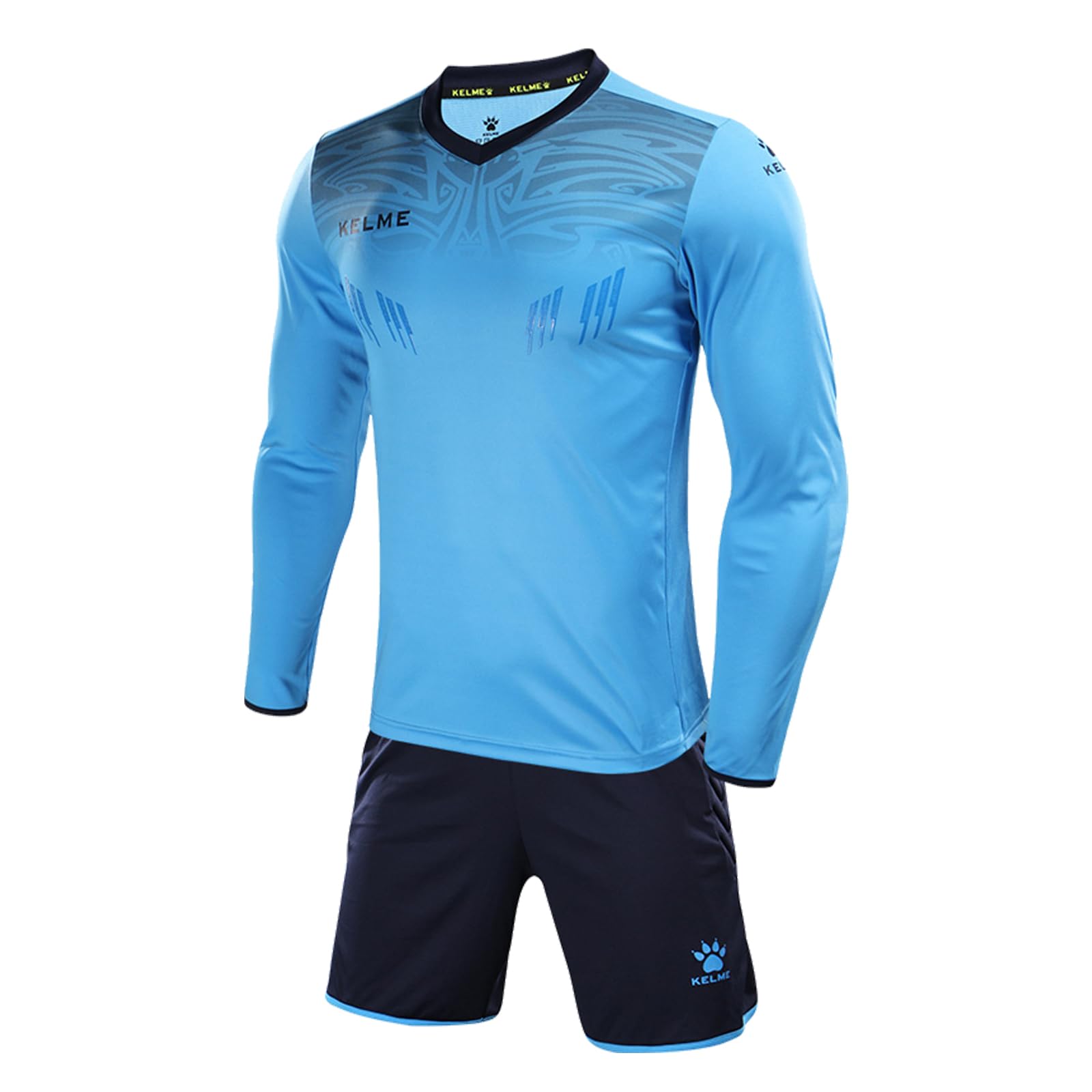 KELME Maglia da portiere da uomo imbottita e pantaloncini da portiere per adulti