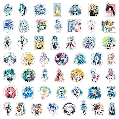 Hatsune Miku Collection Sticker Pack 50pcs for Water Bottles Laptops Cars Skateboards Mens Cave Decorations Teens Adults Sticker - Image 3