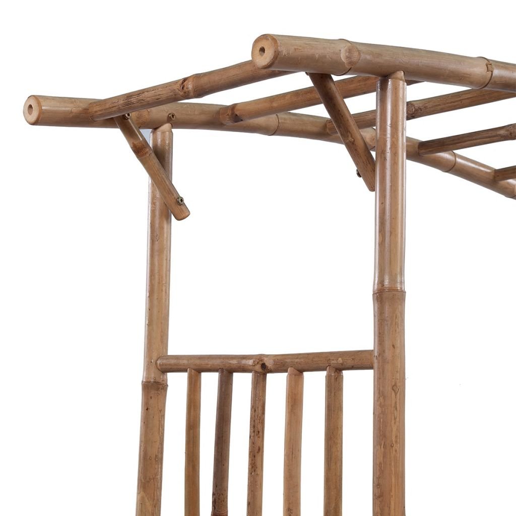 Susany Bambus Rankbogen Pergola Bambusbogen mit Bogen Gartenpergola  Rosenbogen Spalier Rankhilfe 145 x 40 x 187 cm (B x T x H),Bambus:  Amazon.de: Garten