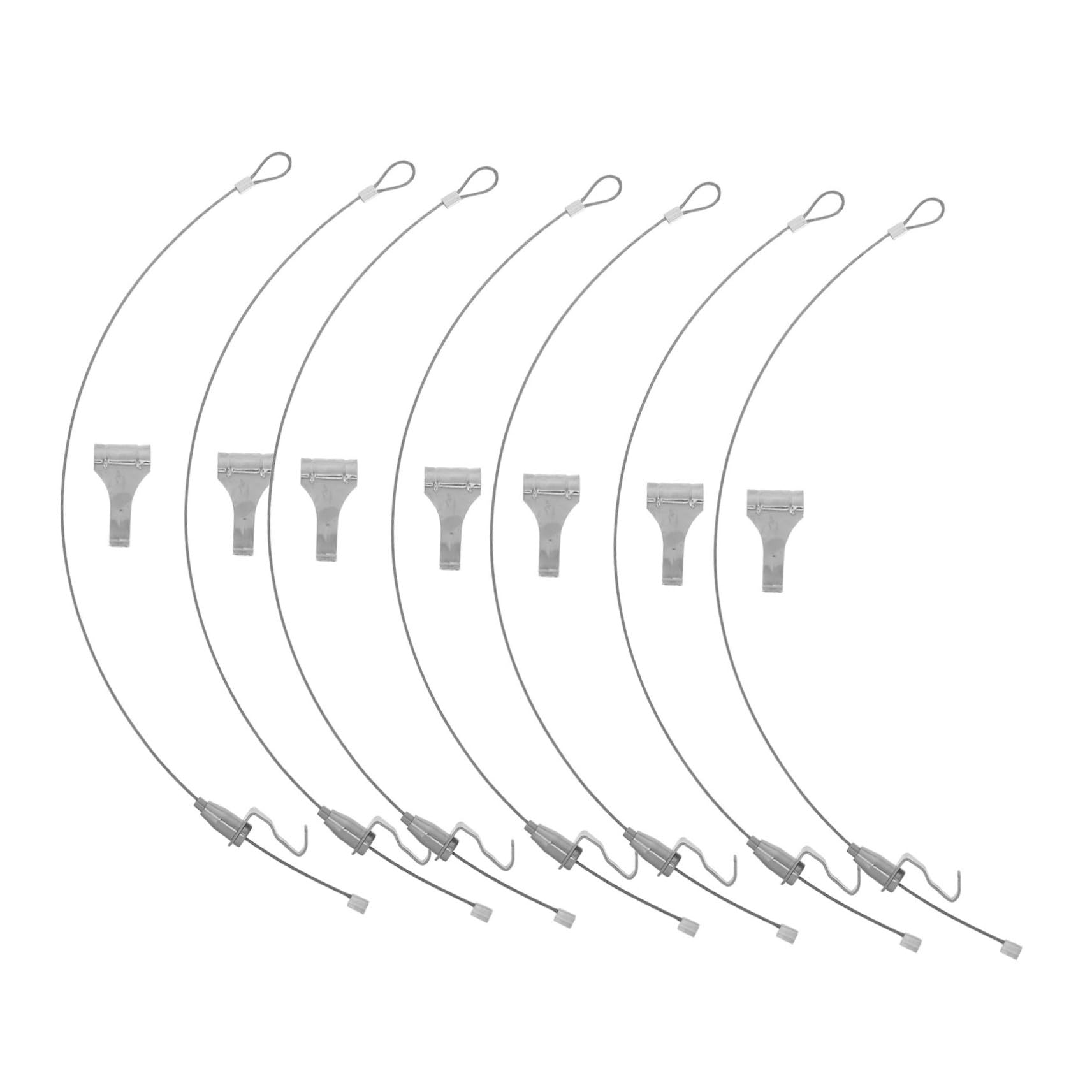 Kit suspendre tableaux fil metallique inoxydable reglable pour eviter les cadres penches
