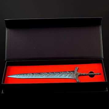 Elden Rings Dark Moon Greatsword Model with Display Stand 30 cm/11.8 in Game Figurines Collection Full Metal Desk Decoration Ornaments Gifts for Gamers
