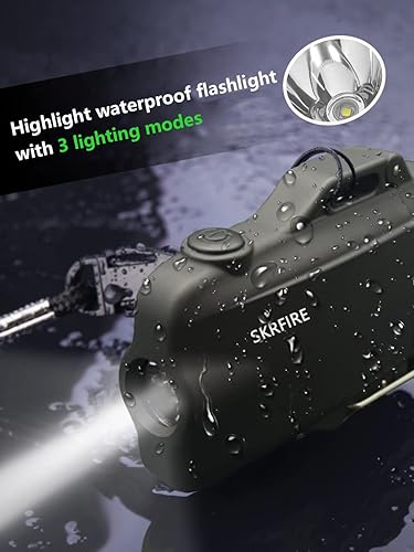 Miniatura 2 de SKRFIRE Encendedor de plasma para exteriores, resistente al viento, recargable, encendedor de arco eléctrico, encendedor de moda con cordón,
