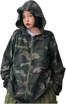 Amazon | [GuDeKe] 迷彩柄 ジャケット レディース 長袖 トップス