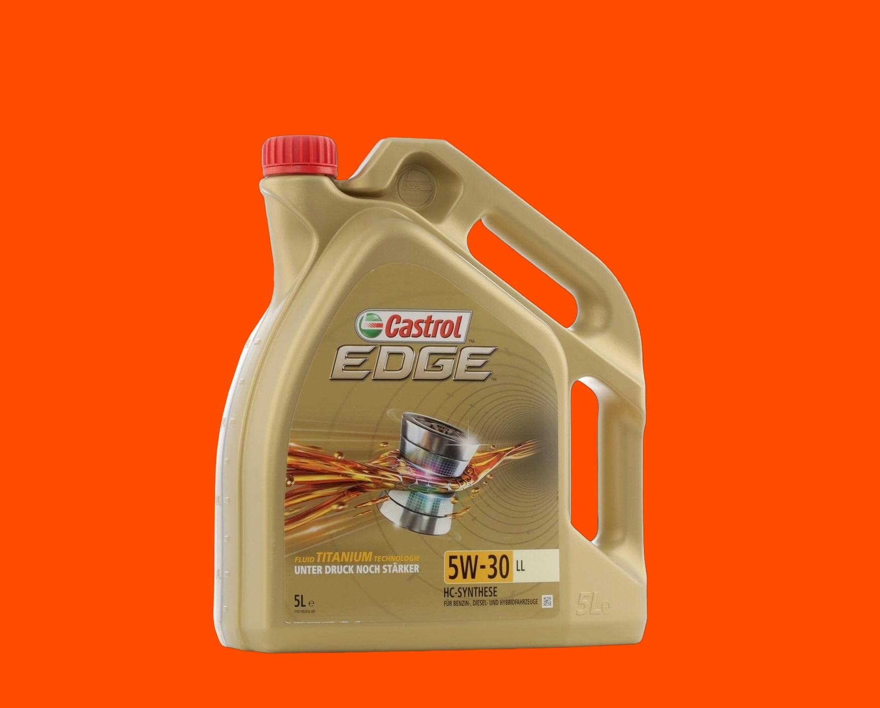 Castrol 1845033 15669D Motoröl Edge TI 5W-30 LL 5-Liter, Braun