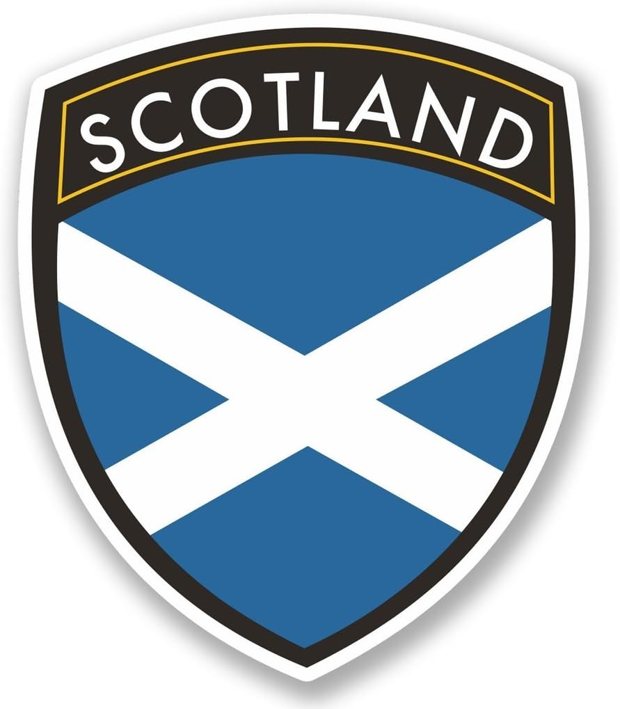 2 x 10cm/100mm Scotland Vinyl SELF Adhesive Sticker Decal Laptop Travel Luggage Car Bike Sign Fun #4600