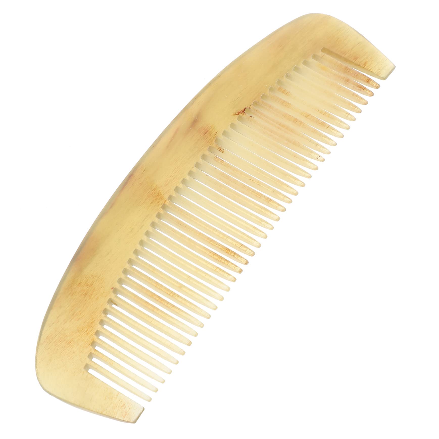 DOITOOL Pettine che Promuove la Circolazione Sanguigna per Donna in Corno Naturale Antistatico Pettine Chioma Ricci Design Raffinato e Cura Chioma Donna
