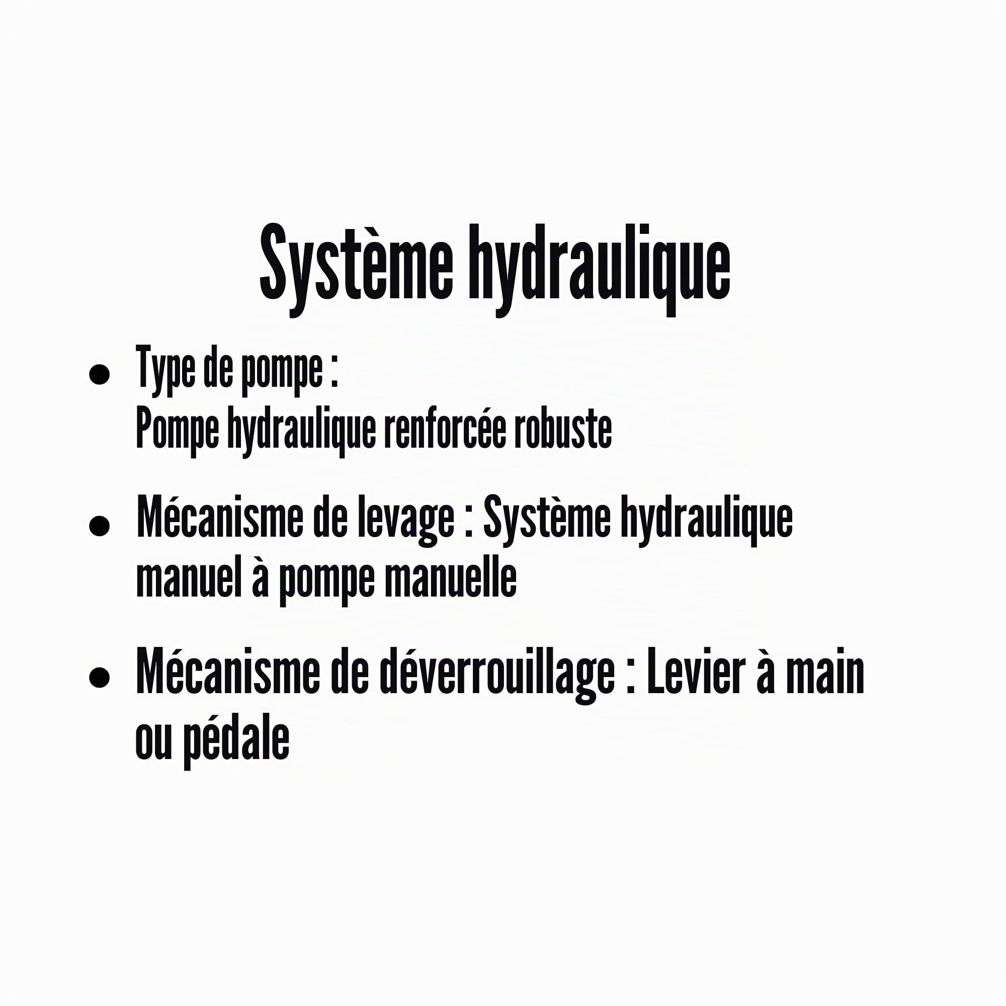 Kajal Système hydraulique 3000 kg - Tranpalettes haute performance, levage manuel avec pédale à levier, pompe renforcée, fourche 1150-1220 mm