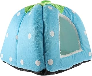 POPETPOP Cama De Cobaia Cama De Coelho Aconchegante Cobaia Esconderijo Casa Coelho Esconderijo Pequeno Animal De Estimação Camas Para Coelhos Hamster Coelho Céu-Azul