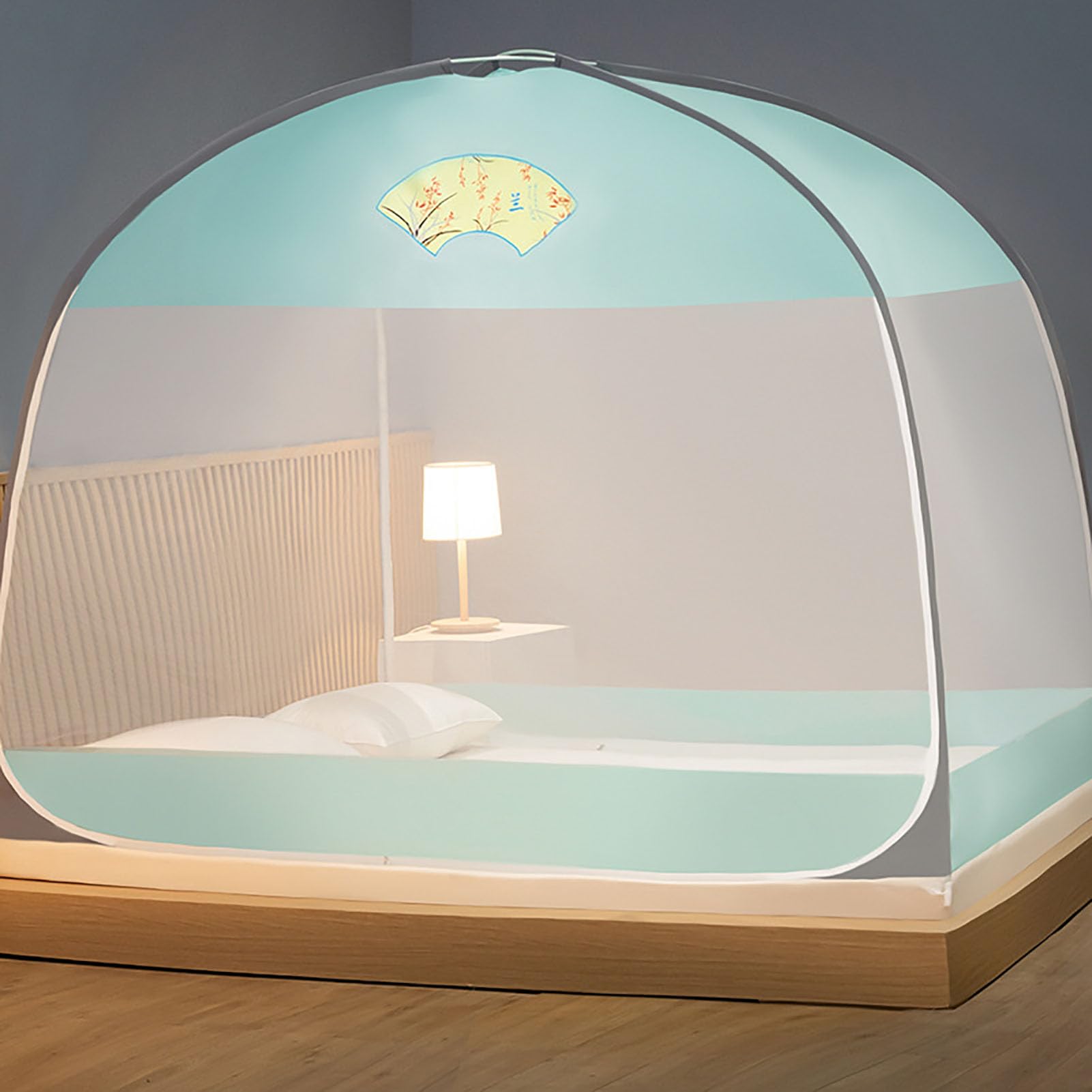 Zanzariera, Tenda a Cupola, Zanzariera, Letto a baldacchino, Tenda da Campeggio Pieghevole per zanzare a Doppia Porta