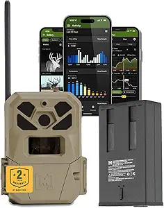 Moultrie Edge 2 Pro Cellular Trail Camera - Auto Connect Nationwide 4G LTE - On Demand 40MP Photo - 1440P Video with HD Audio - Ai False Trigger Elimination - 100 Ft Detection Range - No-Glow Flash asin的图片