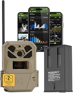 Moultrie Edge 2 Pro Cellular Trail Camera - Auto Connect Nationwide 4G LTE - On Demand 40MP Photo - 1440P Video with HD Audio - Ai False Trigger Elimination - 100 Ft Detection Range - No-Glow Flash