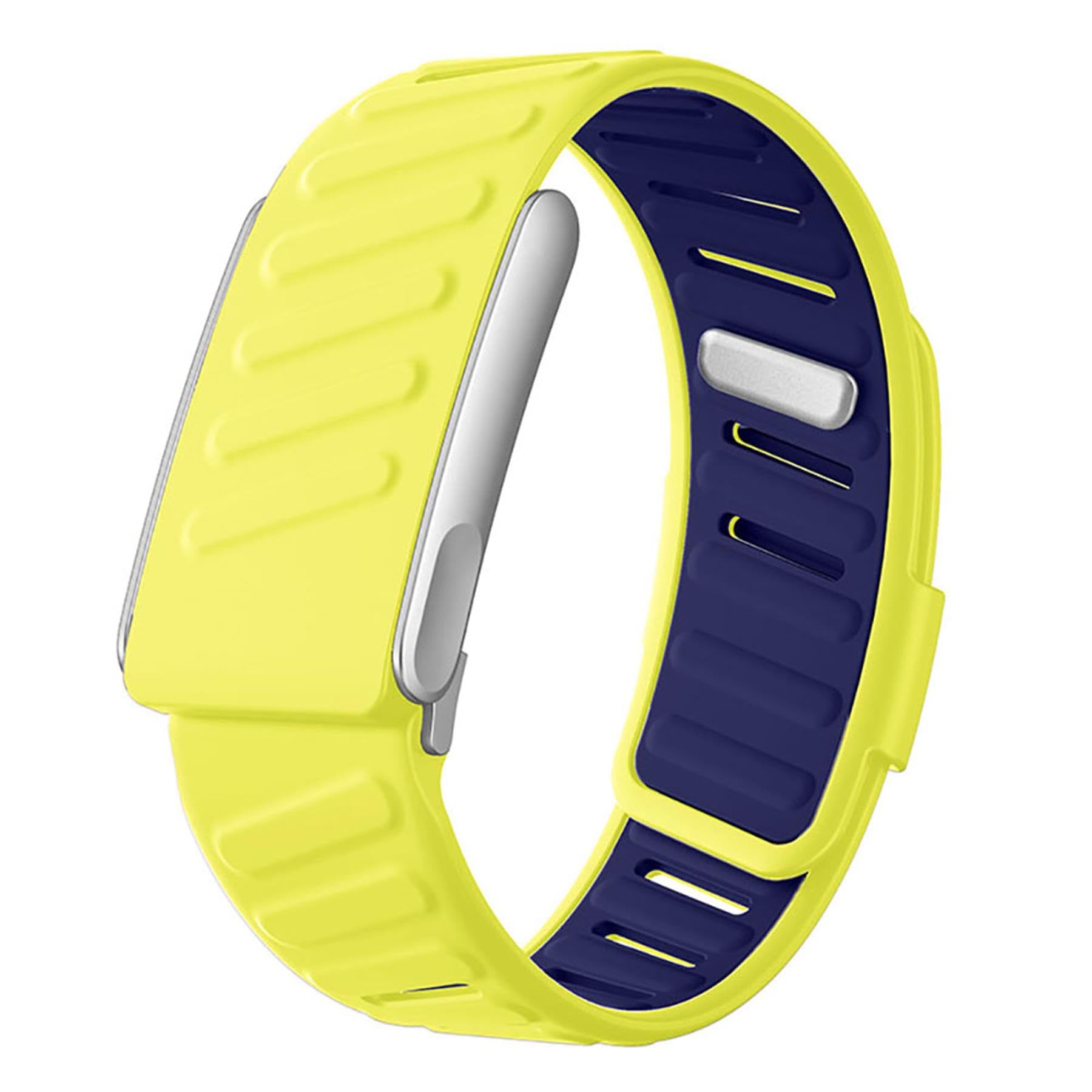 VeveXiao Silicone Wristband compatible with WHOOP 5.0 Bands，Yellow Blue