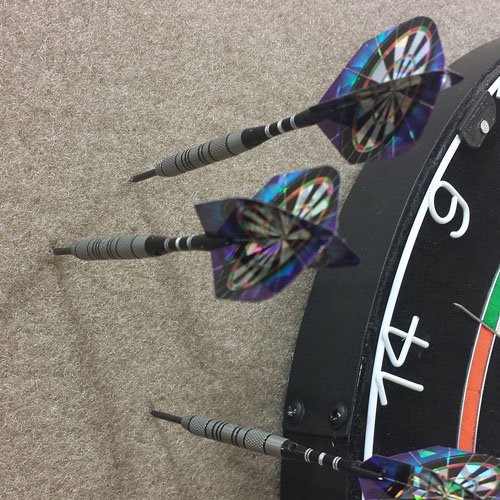 Dart-Stop 36 inch Tan Octagon Pro Dart Board Back Board | Wall Protector | Dartboard Surround - Thumbnail 7