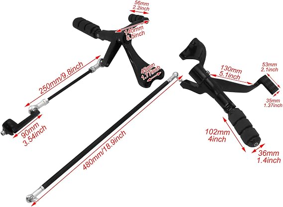 Motorcycle Forward Controls Footpegs Levers Linkages Fit for Harley Sportster Custom Super Low Seventy Two 1200 XL1200C XL1200T 883 Iron XL883N