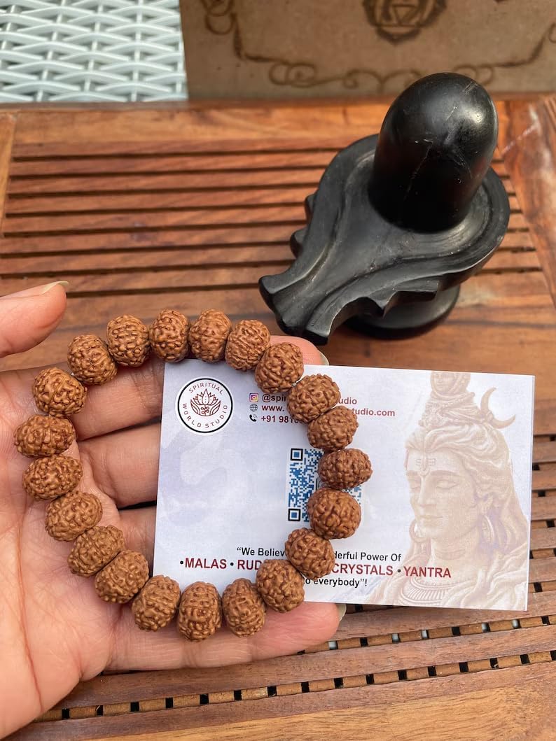 Rudraksha Lab certified 8 face Mukhi Bracelet- Healing Bracelet- Shiva bracelet - Japa - Chanting - Meditation