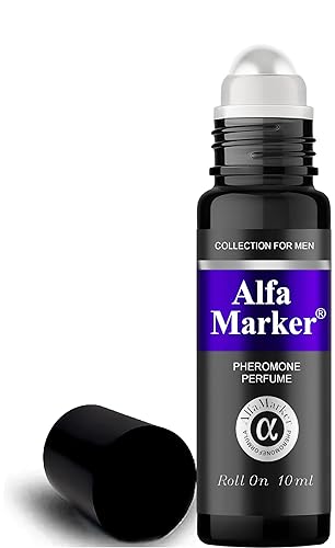 ALFAMARKER Perfume de feromonas de aceite para hombres - Aceite Rollon fórmula de larga duración - Colonia de feromonas para hombres - Aroma premium