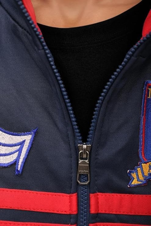 Mens Football Lightweight Polyster Blue Jacket | Football Track Blue Jacket