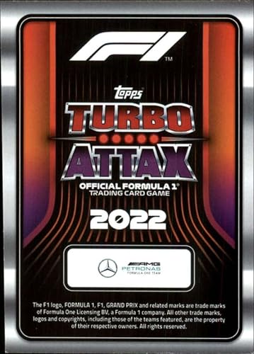 Miniatura 2 de 2022 Topps Turbo Attax F1 Mirror Foil Pink Racing #302 George Russell Mercedes Oficial Fórmula 1 Trading Card (se muestra una foto de stock, tarjeta