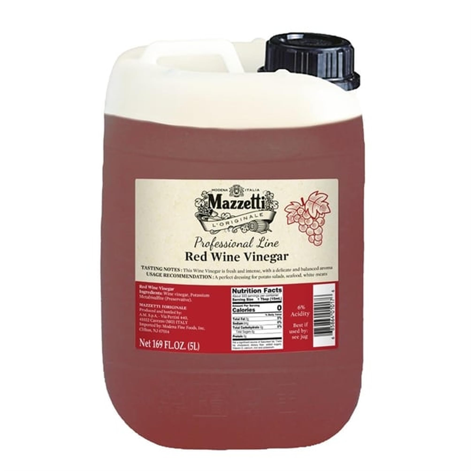 Acetum Red Wine Vinegar, 5Ltr (Single)