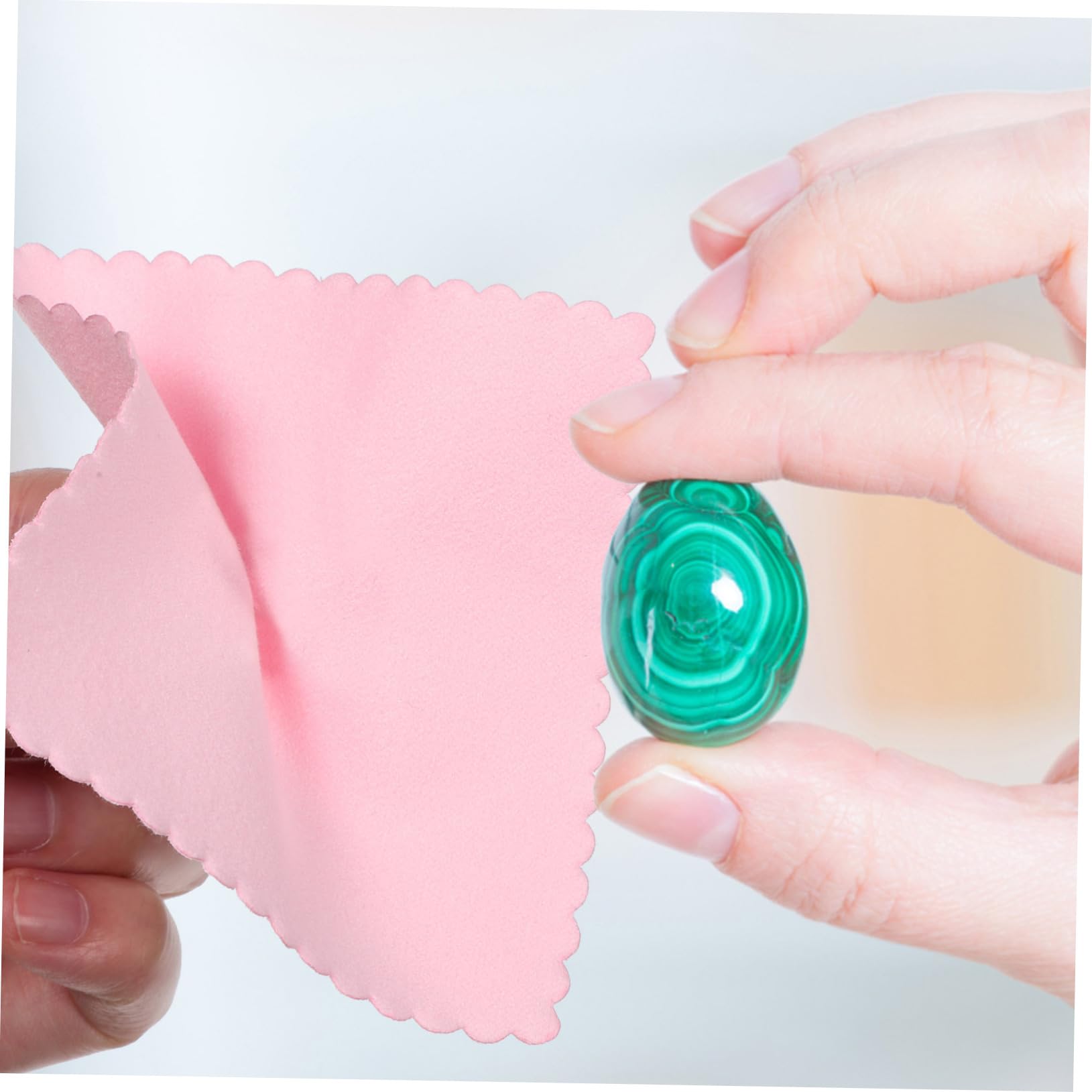 SHINEOFI 3 Set Detergente per Panni Lucidanti Detergente per Occhiali Orologi Stoffa Rosa Gioielli Lucidatura Panno per Pulizia in Fibra Micro Detergente per Gioielli in Argento 100 Pezzi*3
