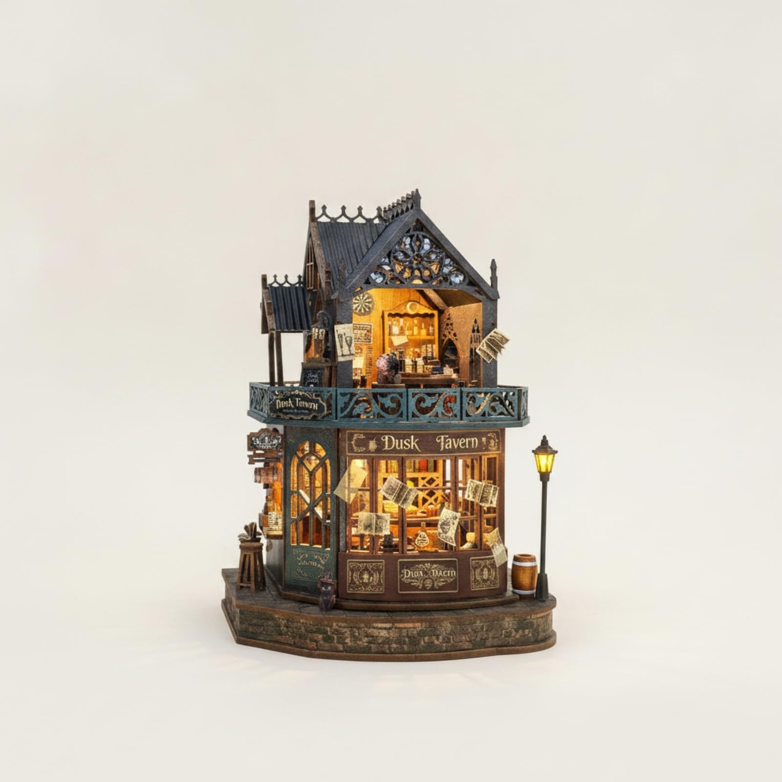 Modellino di DIY in Miniatura Dettagliato Modellismo per Adulti, Scrivania, Libreria