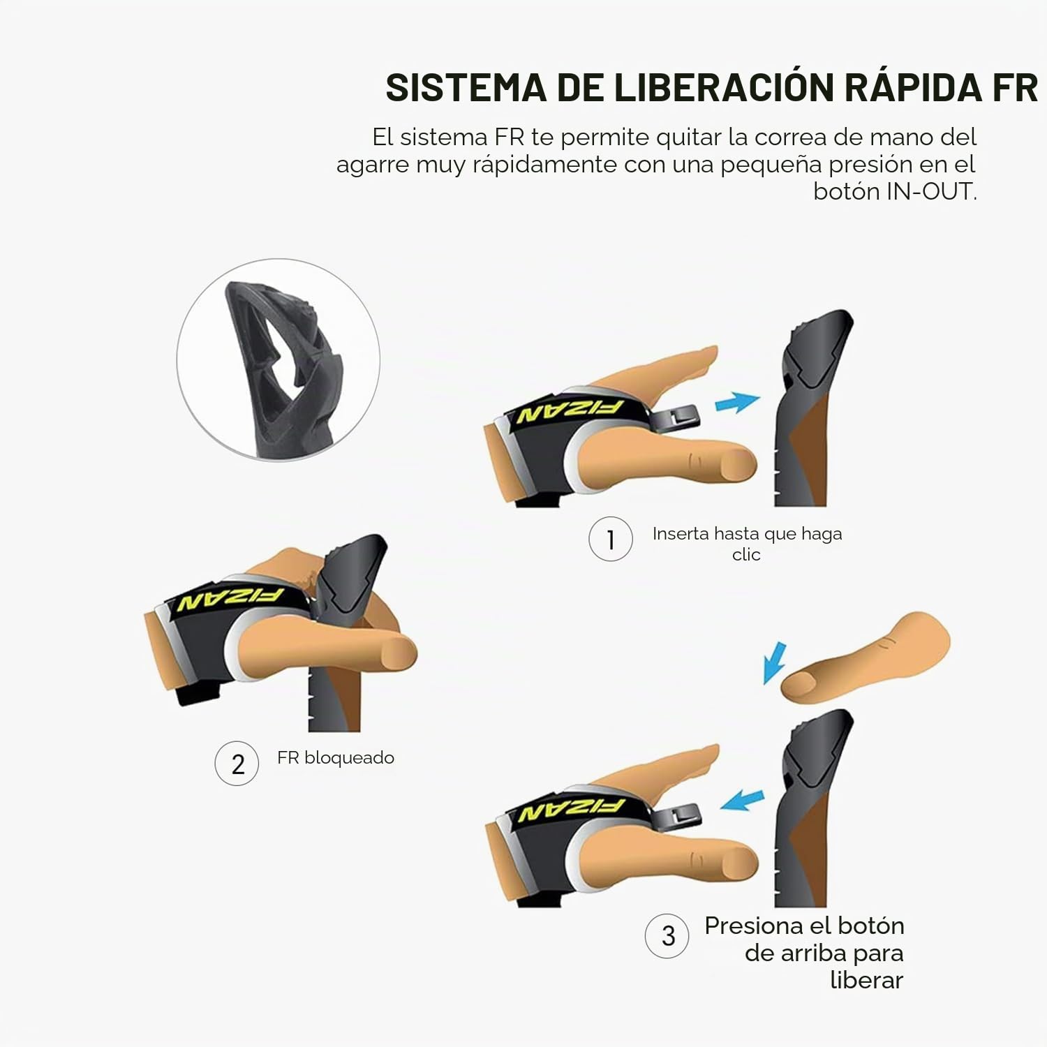 FIZAN Speed, Modelo Swift, Bastones de Senderismo y Marcha nórdica, Unisex para Adultos