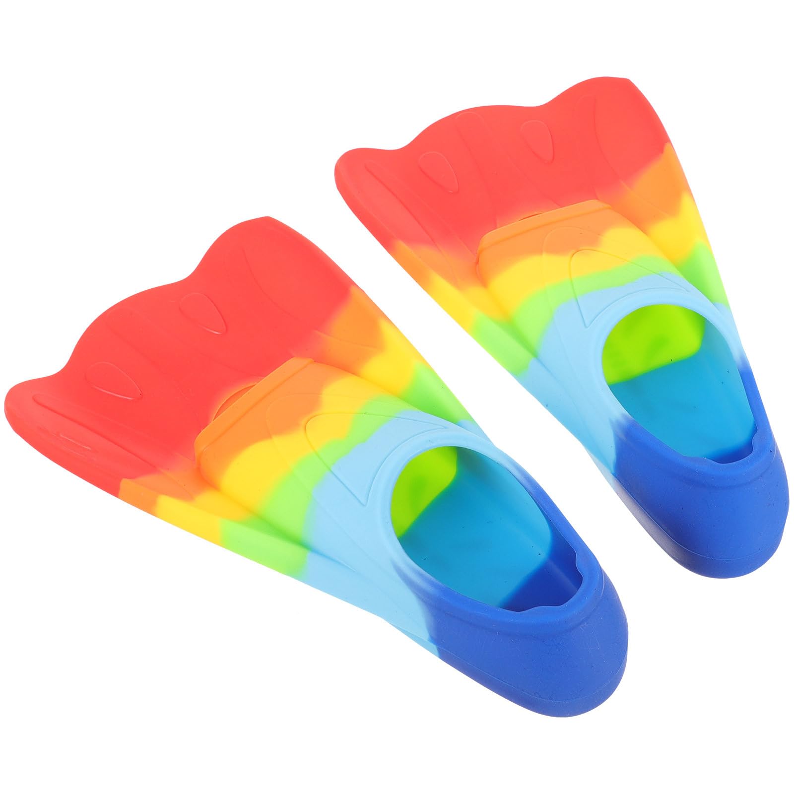 Toyvian Palmes de Natation en Silicone Légère et Flexible Confortables et Sûres Modèle Xxs27-29 pour Garçon et Filles Débutants pour l'enseignement Plongée