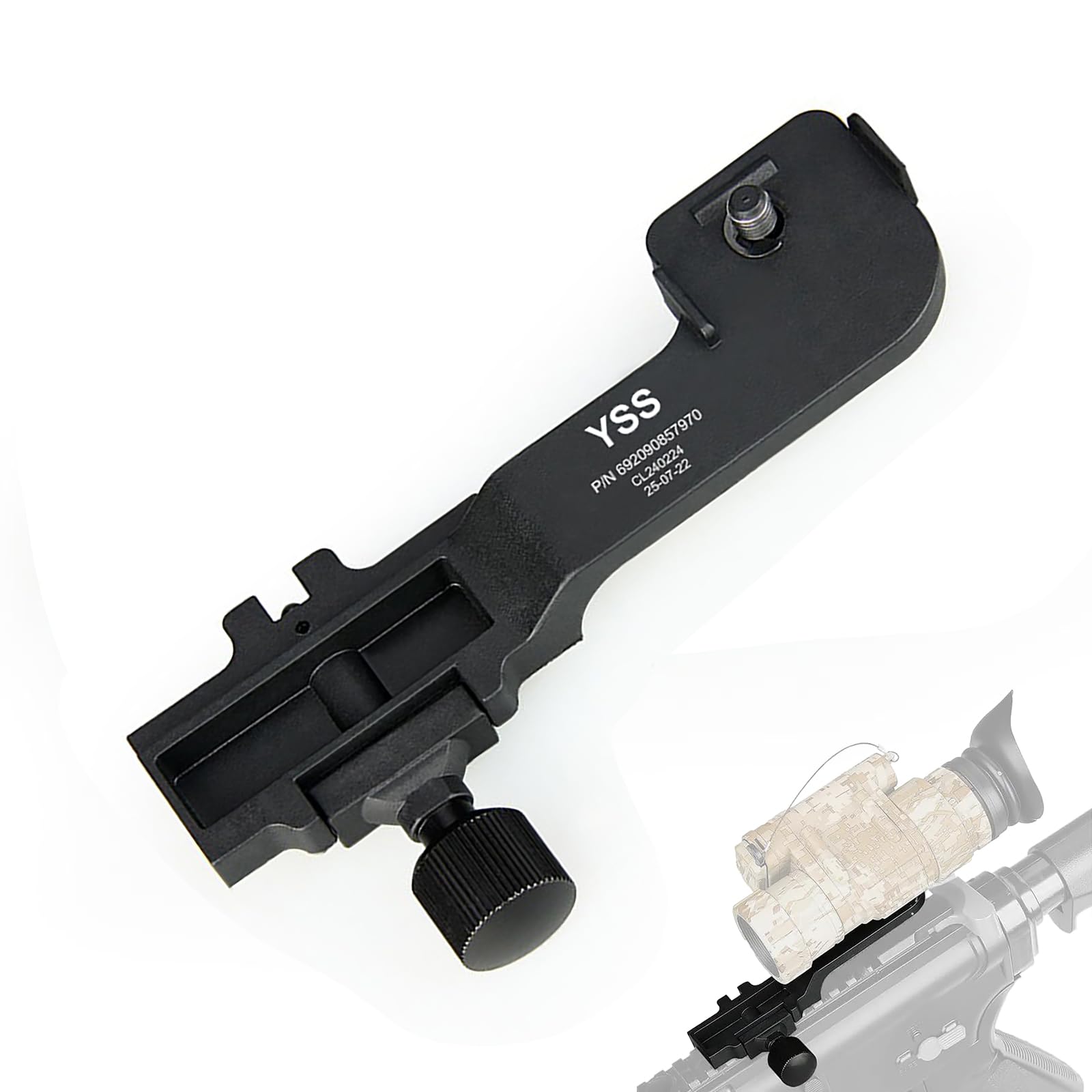 YSS PVS14 Picatinny Mount Scope Rail Adapter Night Vision Goggles Mount Accessories Metal Riser