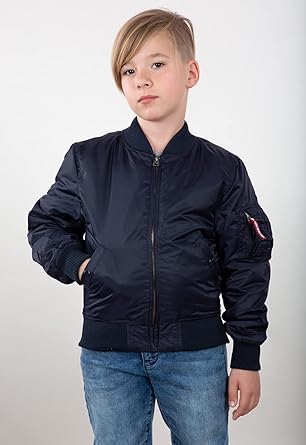 Chaqueta Roja Niño Chaqueta ALPHA INDUSTRIES MA-1 TT Niños - Verde Sage - Talla 6 Años - Nylon Chaqueta MA-1 TT Kids