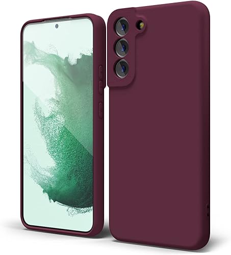 Miniatura 1 de oakxco Funda para teléfono Samsung Galaxy S22 Plus de silicona líquida, bonita funda delgada y delgada de goma suave de poliuretano termoplástico