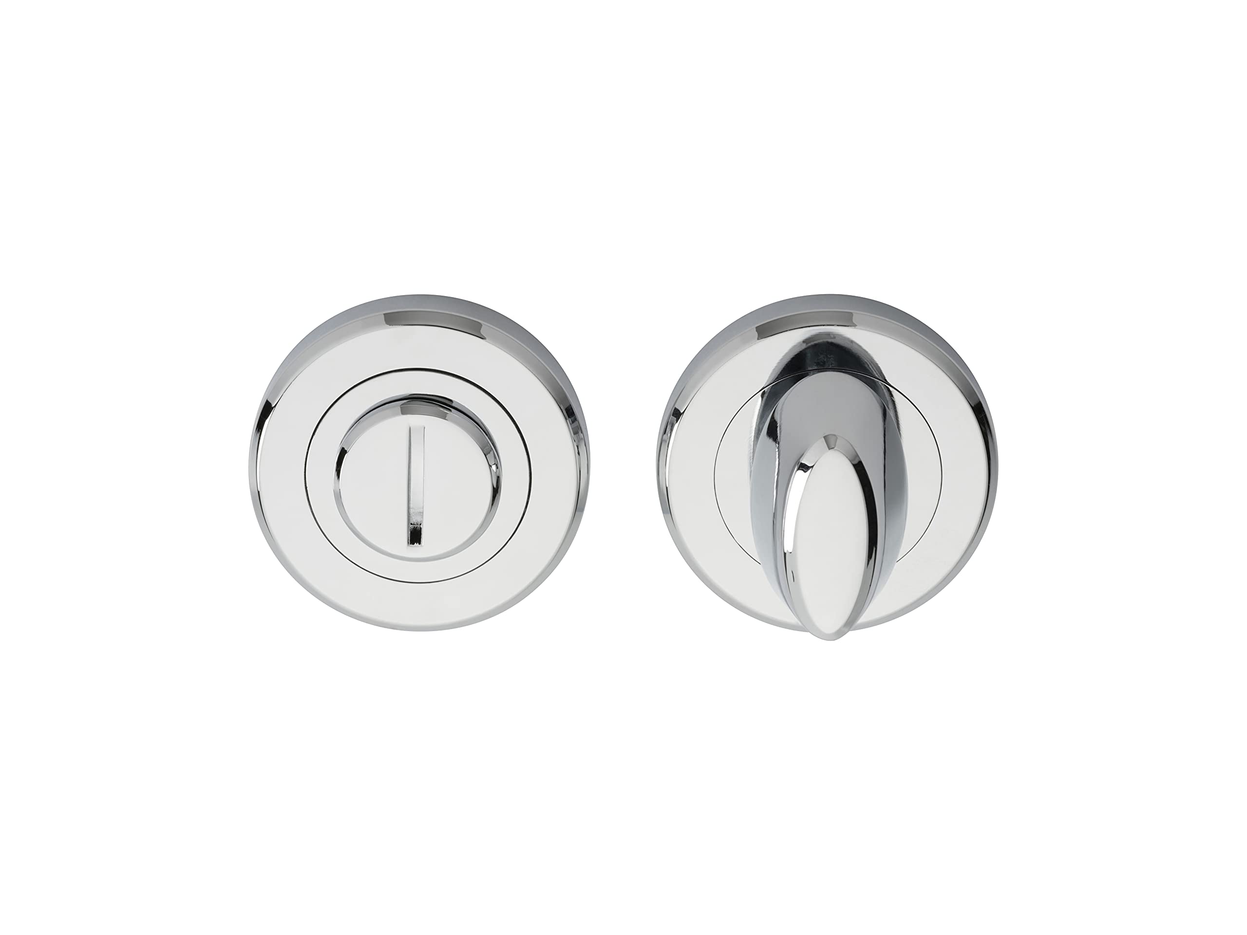 Serozzetta Thumbturn Escutcheon Polished Chrome In Silver