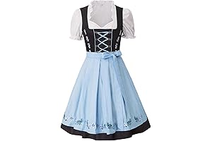 Women's German Dirndl Dress for Oktoberfest Carnival 3 Pieces