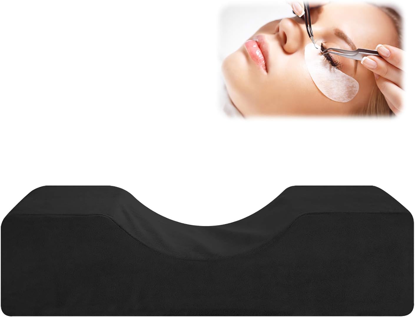 Eyelash Pillow, Professional Memory Foam U-Shape Eyelash Extension Pillow Beauty Salon Neck Support