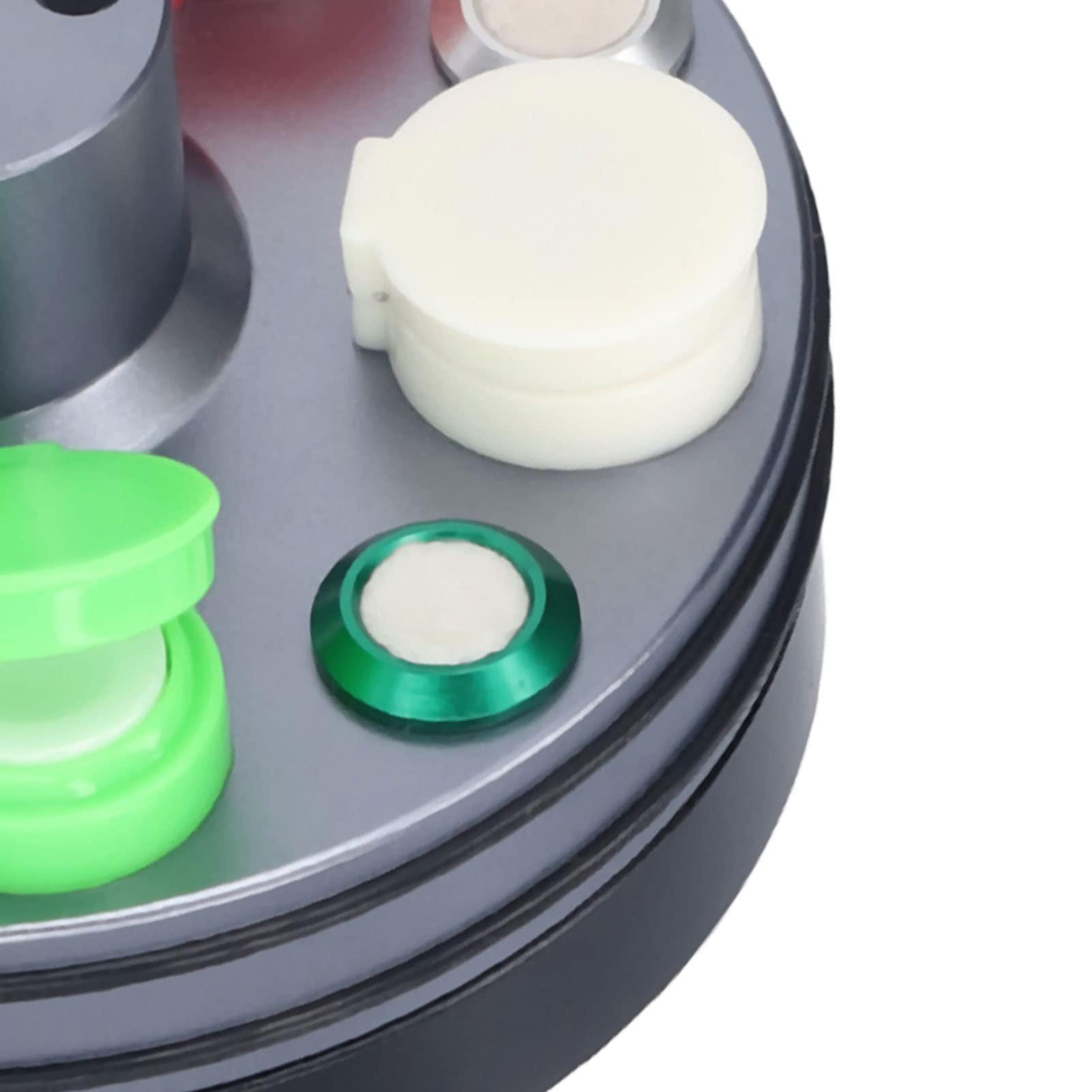 Focket Piatto Oliatore per Orologi, Tazze per Olio per Riparazione Orologi Rotanti Professionali a 5 Piatti, Strumento per Riparare Orologi per Giradischi in Metallo con Cinque Tazze
