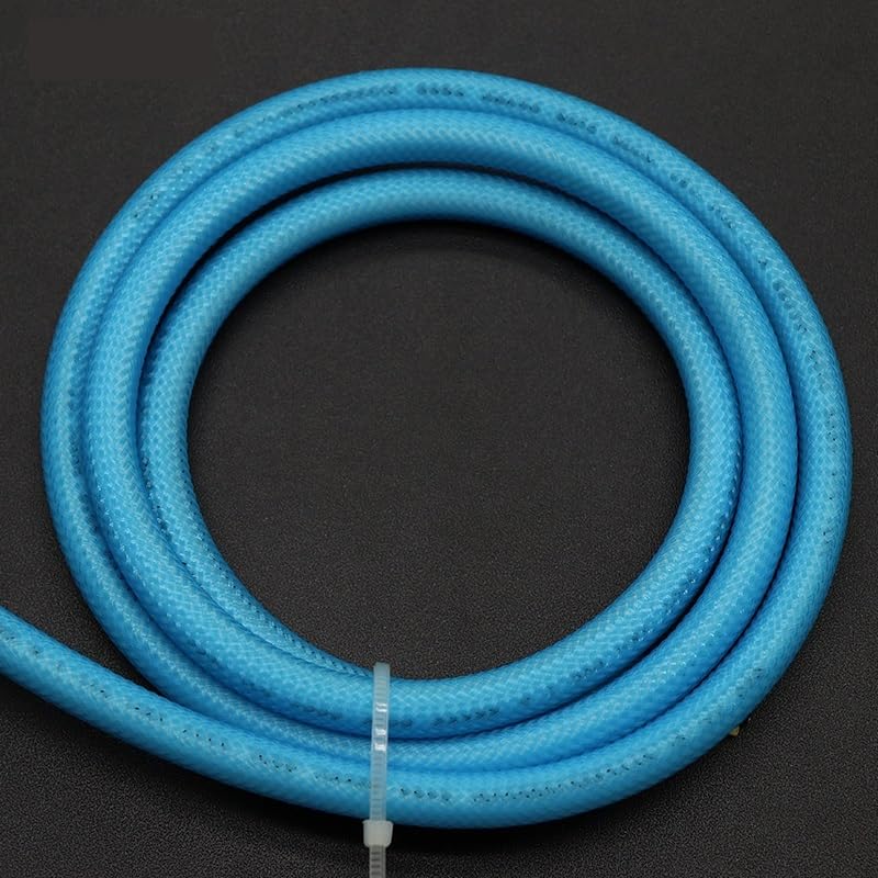 Telar de alambre PET de 4 mm: funda de cable trenzado expandible multicolor azul UV de 10 metros