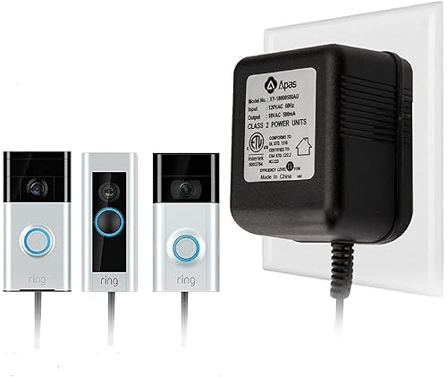 Miniatura 1 de Adaptador de corriente, fuente de alimentación de timbre de video de 18 VCA, transformador para timbre de video, timbre de video Pro, timbre Nest