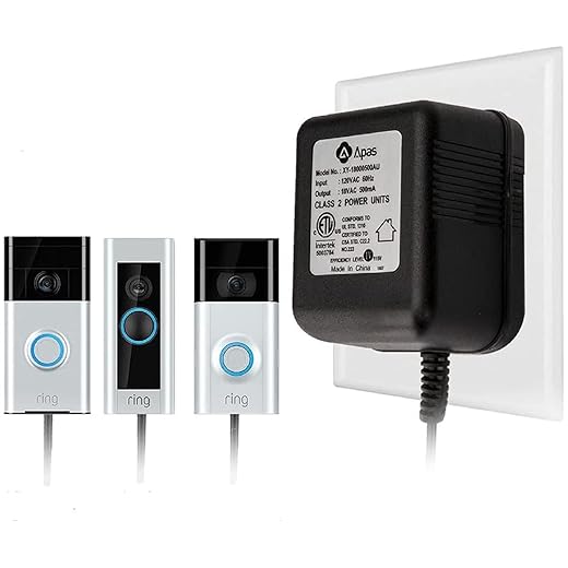 Power Adapter, Video Doorbell Power Supply 18 VAC , Transformer for Video Doorbell, Video Doorbell Pro, Nest Hello Doorbell - ETL Certificate