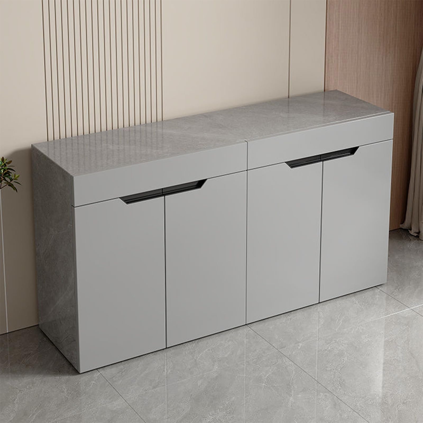 Generisch Minimalistyczna szafka pod akwarium z drzwiami, wodoodporna, regulowane półki, wytrzymała i odporna na zużycie, pasuje do akwariów o wymiarach 120 x 40 cm