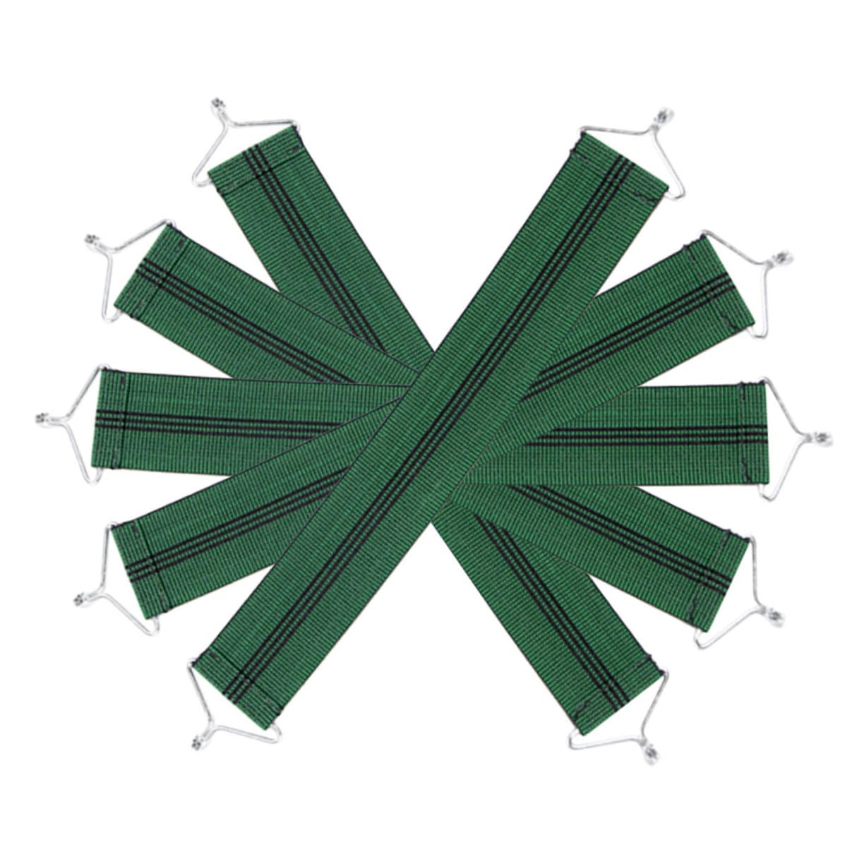 SUPVOX Cinghie Elastiche Rinforzate Set da 5 per Poltrona Reclinabile per Fissaggio e Supporto Verde, Facile da Usare di Poltrone e Divani Reclinabili