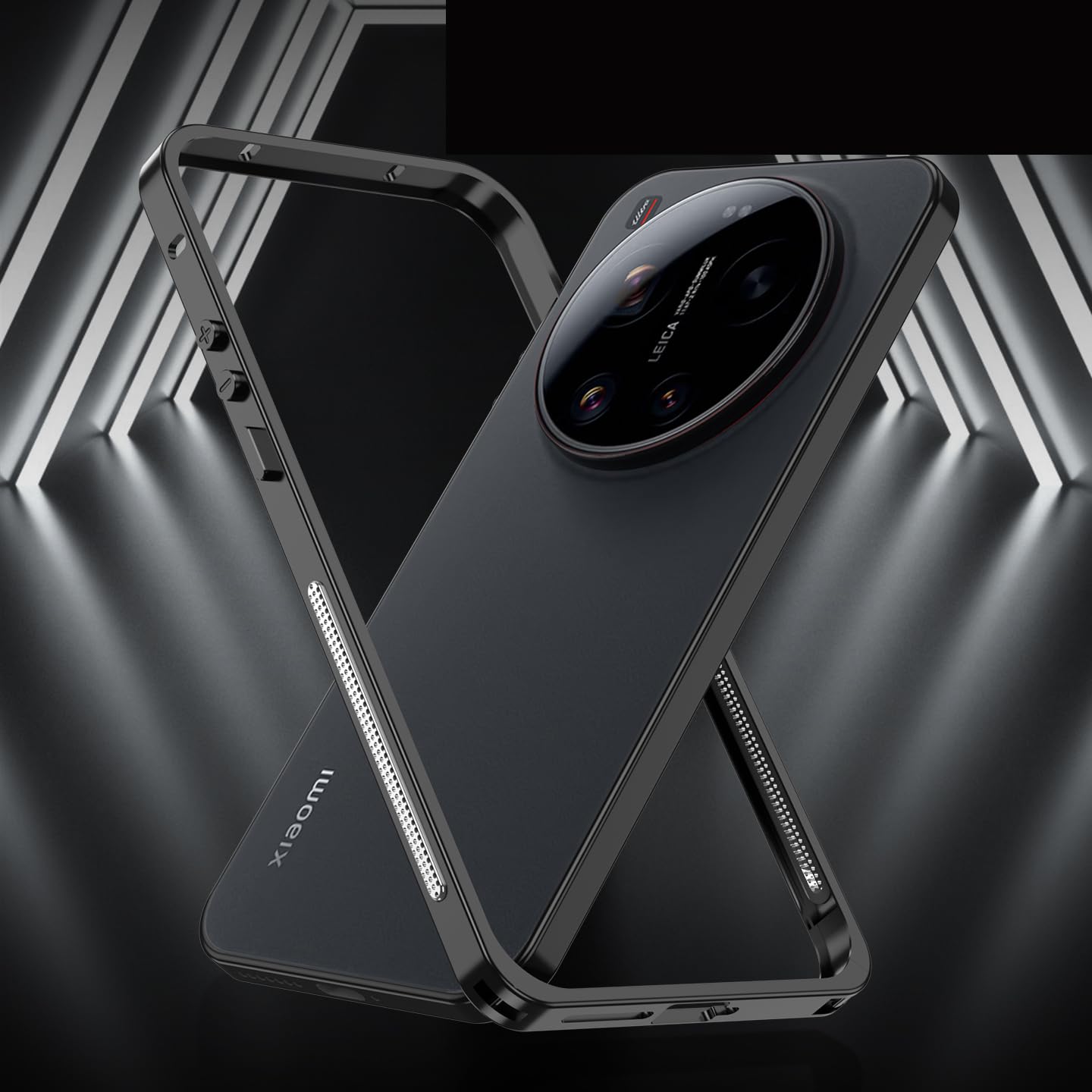 Custodia protettiva per Xiaomi Mi 17 Ultra, telaio in lega di alluminio aeronautico, antiurto, design senza cover posteriore, dissipazione del calore, compatibile con la versione Leica (verde)