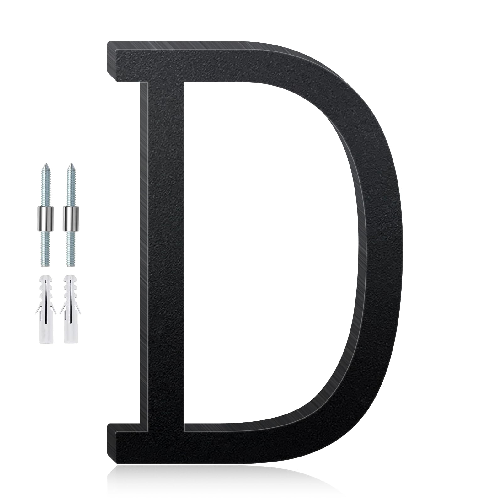 10 Inch Floating Aluminum House Numbers, Modern Metal House Address Numbers Letters, Aluminum Address Letters for Outside, Black Metal Door Letter and