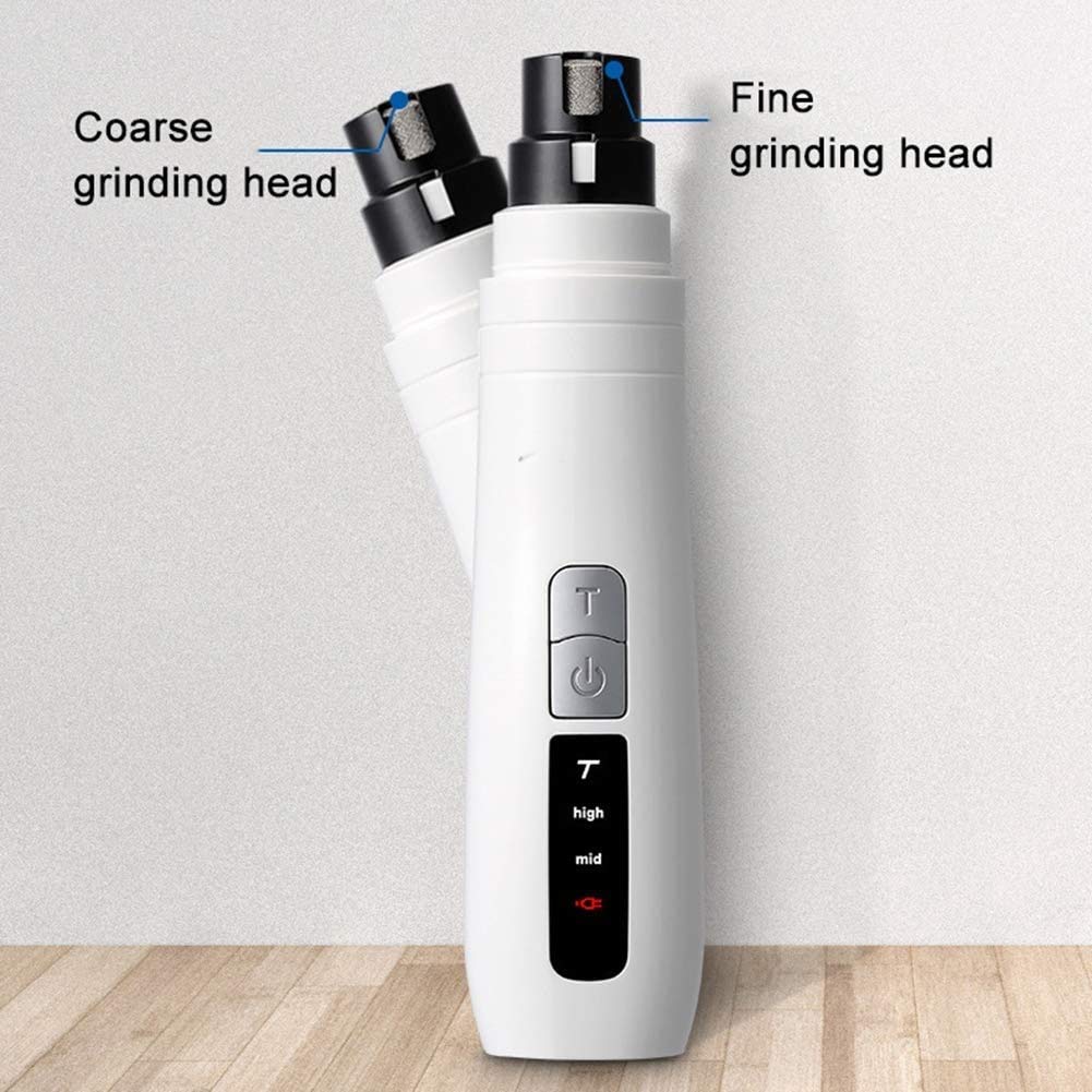 PET Nail Grinder Eléctrico Pata Recortadora Clipper Pequeño Medio Grande Perros Gatos Pequeños Animales Portátiles Portátiles Portátiles Portátiles Recargables Patas Sin Dolor Impirt PAWAS CORTEN