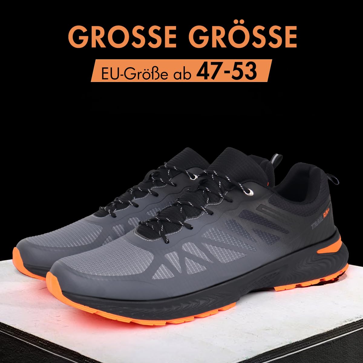 Hawkwell Scarpe da Trail Running Uomo Taglie Forti Outdoor Impermeabili Antiscivolo EU 47-53
