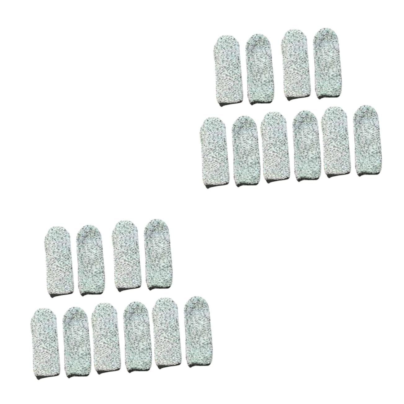 BESPORTBLE 2sets Work Sculpture Finger Sleeves Medium Size Cut Resistant Easy to Put On/take Off for Electronic Repair and Building Work 10pcs*2
