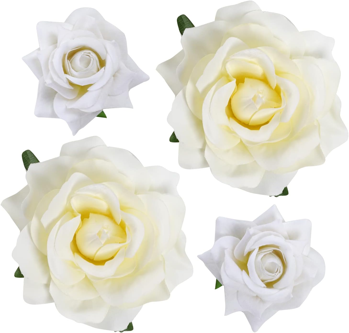 White rose hair clip Clearance